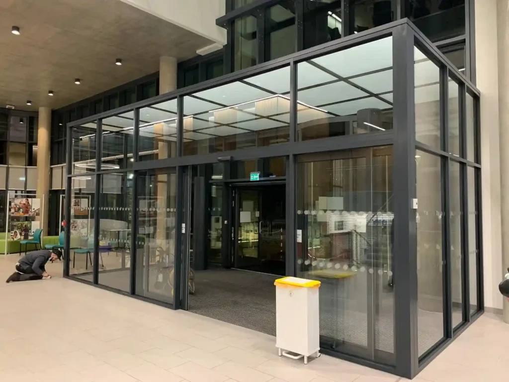 Maunal Aluminium door installation in Ealing