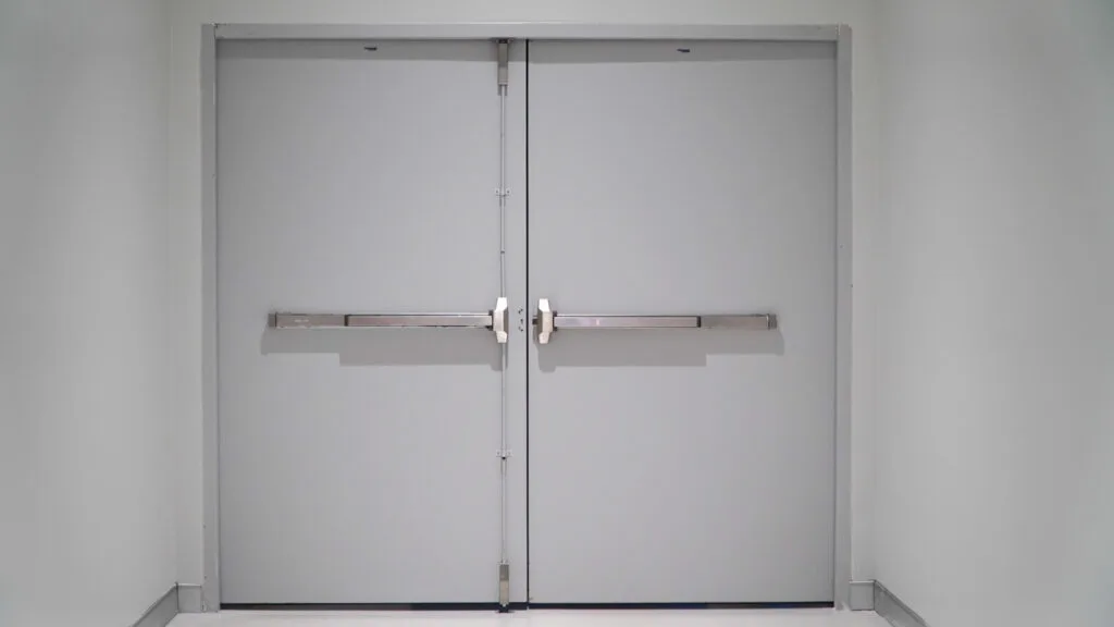 Fire rated industrial doors installed by AluGlass Solutions in London